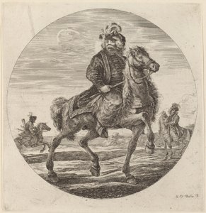 Ungarsk Cavalier af Stefano della Bella