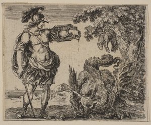 Jason, fra Game of Mythology Game of Mythology, 1644. af Stefano della Bella