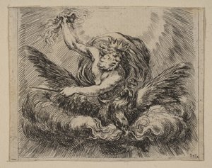 Jupiter, fra Game of Mythology Game of Mythology, 1644. af Stefano della Bella