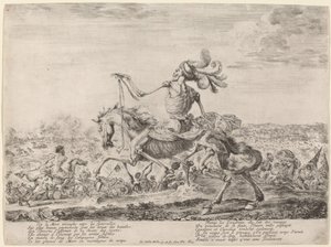Døden på en slagmark, 1648. af Stefano della Bella