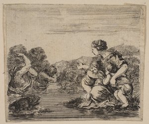 Latona, fra Game of Mythology Game of Mythology, 1644. af Stefano della Bella
