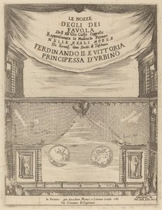 The Wedding of the Gods: Frontispice, 1637. af Stefano della Bella