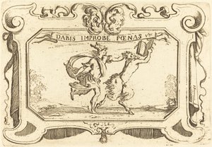 Merkur jagter en satyr, der holder en bog. af Stefano della Bella