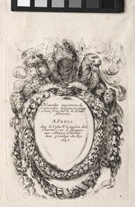 Ny model til en kartouche, 1647. af Stefano della Bella