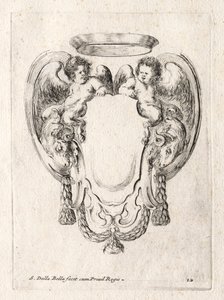 Ny model til en kartouche, 1647. af Stefano della Bella