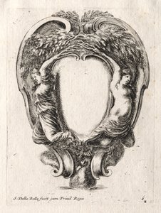 Ny model til en kartouche, 1647. af Stefano della Bella