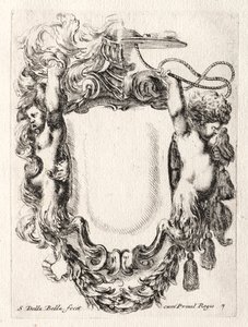Ny model til en kartouche, 1647. af Stefano della Bella