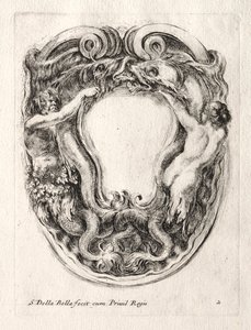 Ny model til en kartouche, 1647. af Stefano della Bella