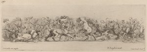 Prydfrise med vinranke, sandsynligvis 1648. af Stefano della Bella