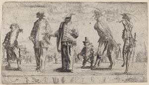 Pantaloons, 1632. af Stefano della Bella