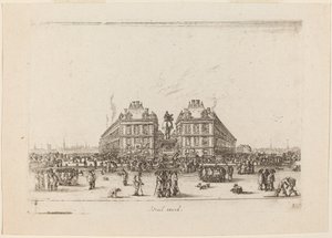 Place Dauphine, 1642. af Stefano della Bella