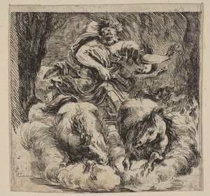Proserpina, fra Game of Mythology Game of Mythology, 1644. af Stefano della Bella