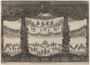 Sjette scene af hele himlen, 1637. af Stefano della Bella