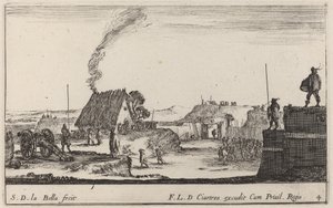 Soldat spiller tromme, ca. 1641. af Stefano della Bella