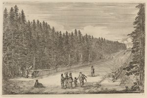 Fontænernes Avenue af Stefano della Bella