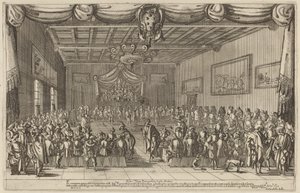 Banketten i Piacevoli, 1627. af Stefano della Bella