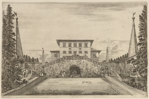 Den Store Trappekasse, sandsynligvis 1653. af Stefano della Bella