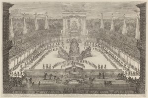 Prinsen af Toscana, hans hestetropper og vogne omkring Atlasbjerget, 1661. af Stefano della Bella