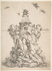 The Rock of Aeolus, 1652. af Stefano della Bella