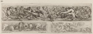 Tre Ornamental Bands, sandsynligvis 1648. af Stefano della Bella