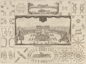 Turnering udført i Firenze til ægteskab med storhertug Ferdinand II, 1637. af Stefano della Bella