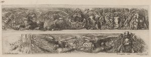 To prydbånd med lænkede leoparder og ørne, sandsynligvis 1648. af Stefano della Bella