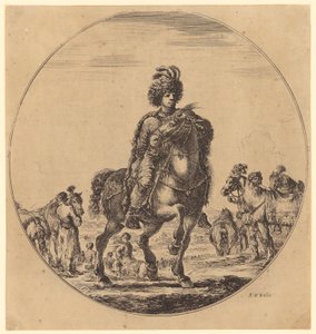 Ungarsk rytter af Stefano della Bella