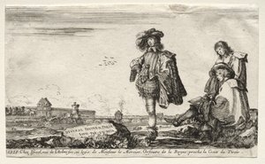 Forskellige Figurer og Landskaber af Stefano della Bella