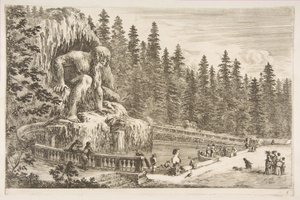 Villa of Pratolino: Appenino, ca. 1653. af Stefano della Bella