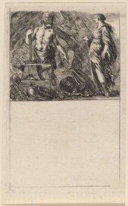 Vulcan og Thetis, 1644. af Stefano della Bella