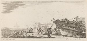 Windy Harbor, 1644. af Stefano della Bella