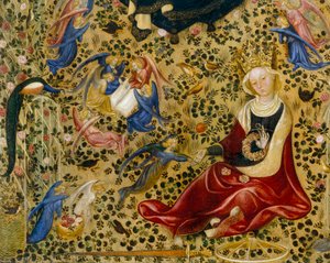 Den hellige Katharina af Alexandria, detalje af Madonna del Roseto