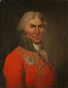 Portræt af digteren grev Dmitrij Khvostov 1810-1889, ca 1808