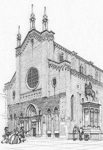 Den hellige Zanipolos kirke, Venedig af Stephen Conlin