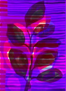 Botanical Stripe I, 2018 (digital) af Stephen Dow