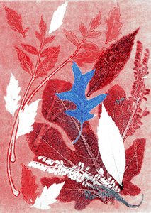 Jol III, 2017 (monoprint på papir) af Stephen Dow