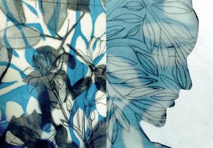 La Foret IX, 2017 (monoprint og collage)