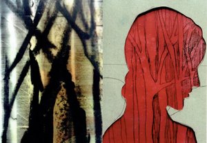 La Foret VIII, 2017 (monoprint  fotocollage)