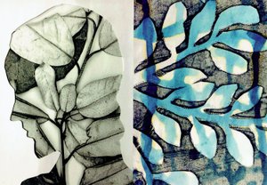 La Foret X, 2017 (collage) af Stephen Dow