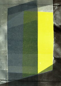 Oblique IV, 2020, monoprint på papir