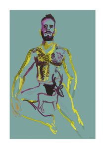 Guden af Horn, 2023 (digital) af Stephen Dow