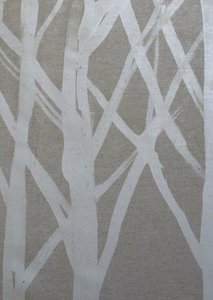 Tree I, 2016 (voks på stof) af Stephen Dow