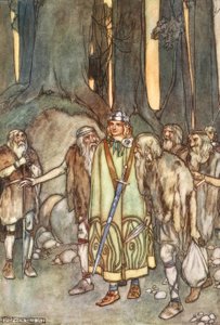 Og den nat var der fest og glæde i den ensomme hytte af Stephen Reid