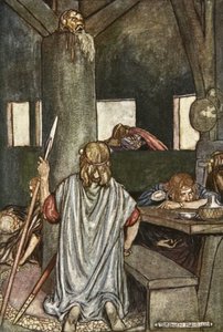Sualtach vækker kongen, illustration fra 