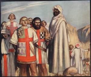 Røde Kors Knights in the Power of Saladin, illustration fra 