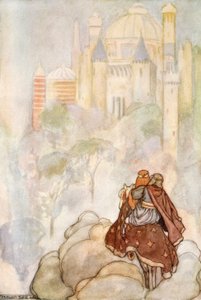 De red op til et stateligt palads af Stephen Reid