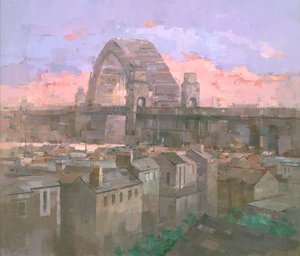 Sydney Bridge i skumringen