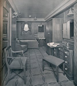 Lejligheder i First Class-området ombord på S.S. Empress of Britain, 1931 af Stewart Bale Limited