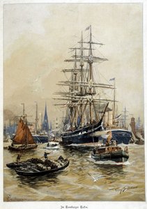 Hamborgs havn, deb. 20. århundrede