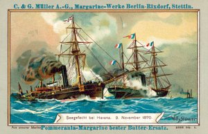 Søslag ved Havana, 9. november 1870 (chromolitho)